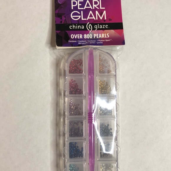 China Glaze “Pearl Glam” (over 800 pearls +Nail Tool) NWT - Picture 2 of 4